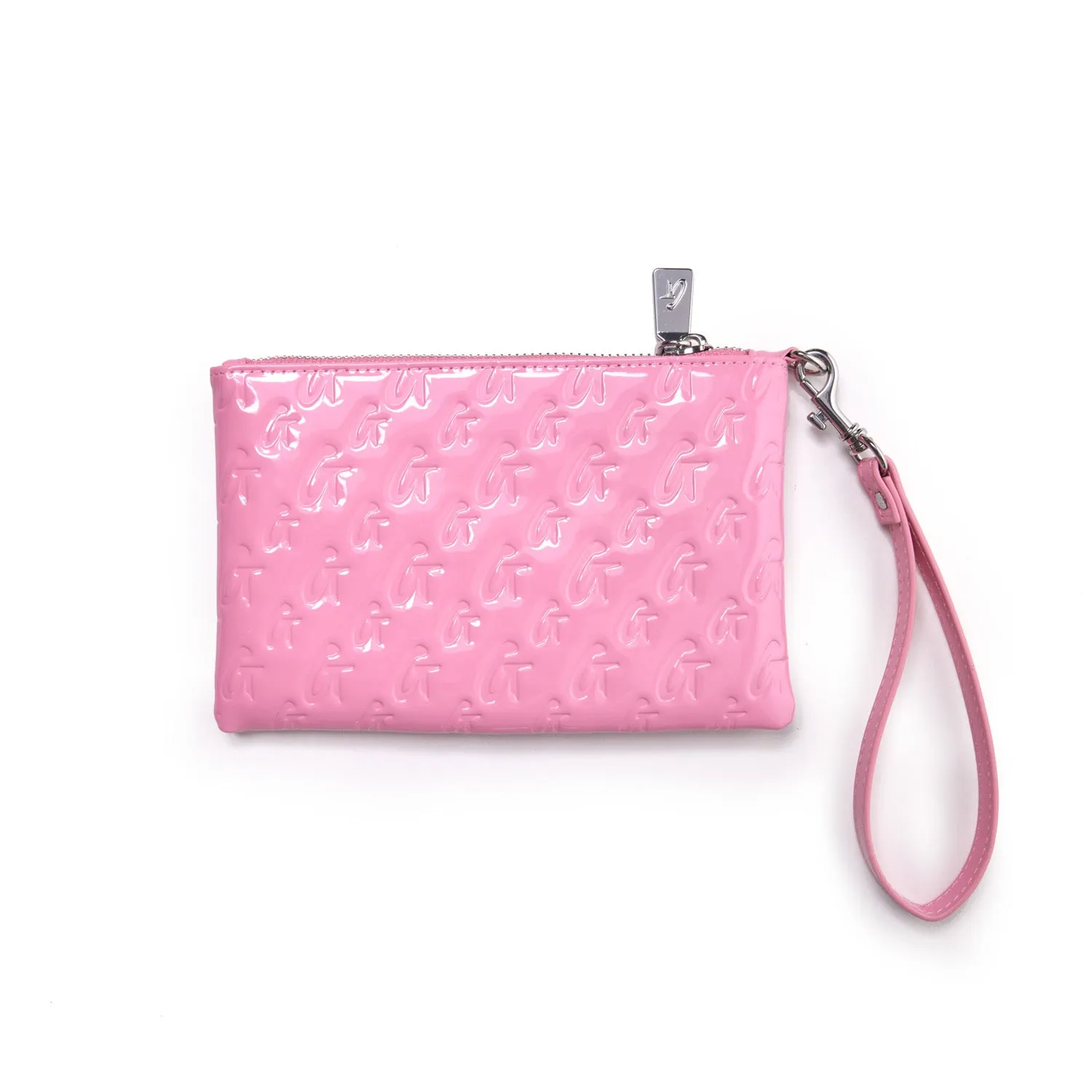 MINI MONOGRAM SILVER WRISTLET - MIRROR PINK