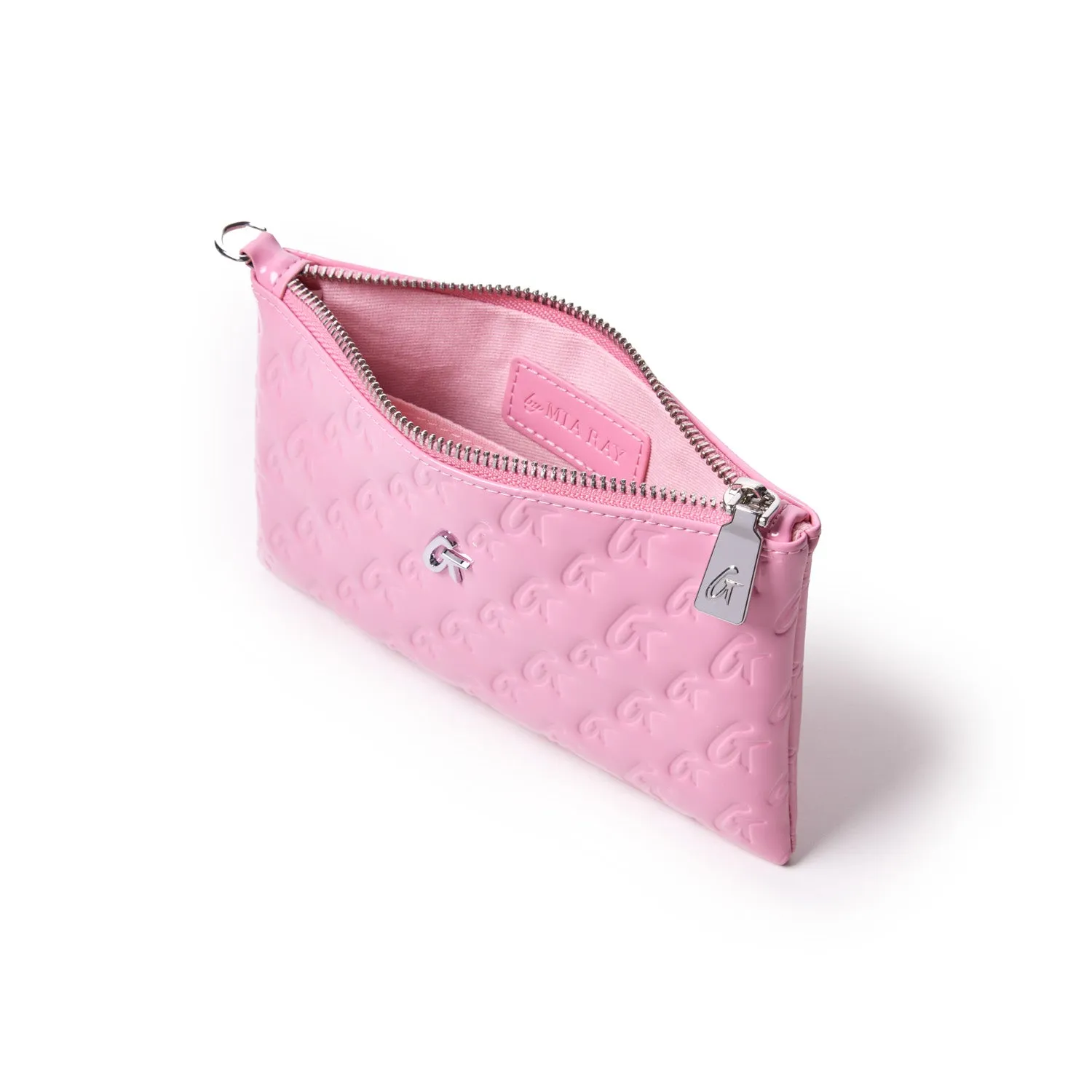 MINI MONOGRAM SILVER WRISTLET - MIRROR PINK