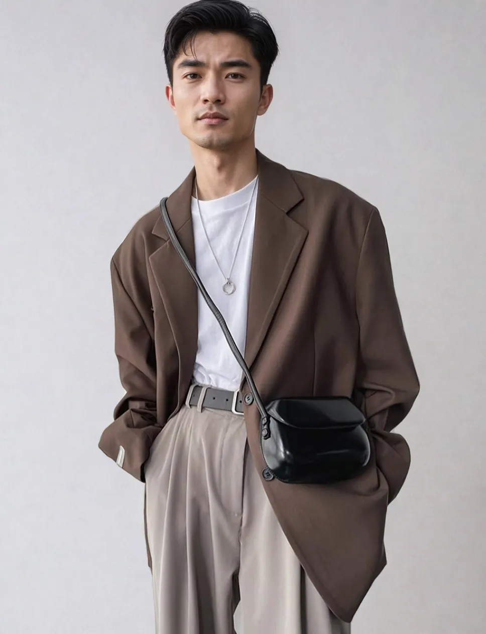 Minimal Rounded Mini Crossbody Bag