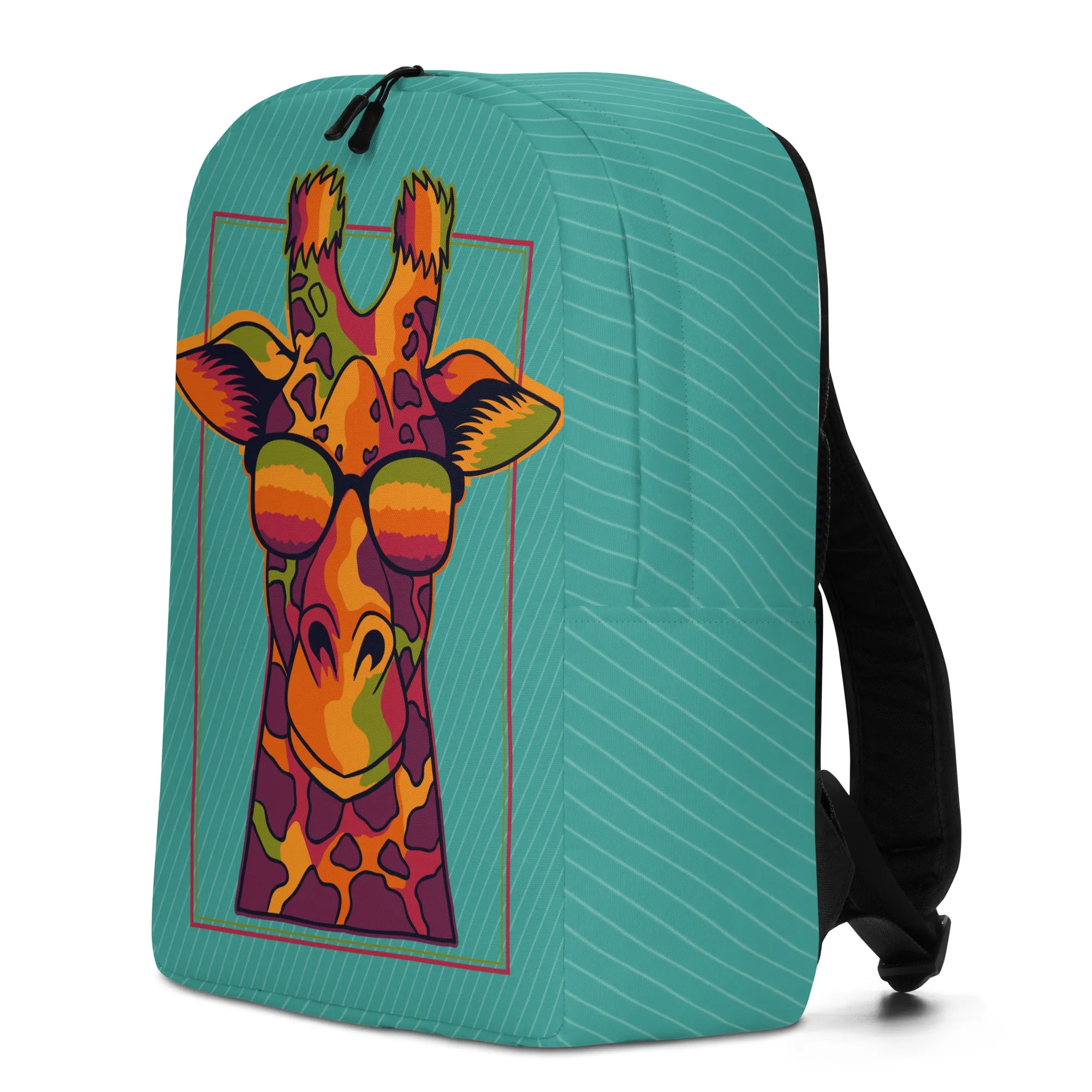 Minimalist Backpack Cool Giraffe