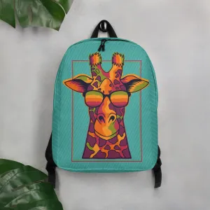 Minimalist Backpack Cool Giraffe