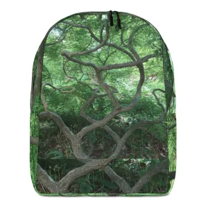 MINIMALIST BACKPACK : GREEN CASCADING JAPANESE MAPLE TREE
