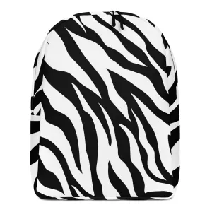 Minimalist Backpack Zebra Print