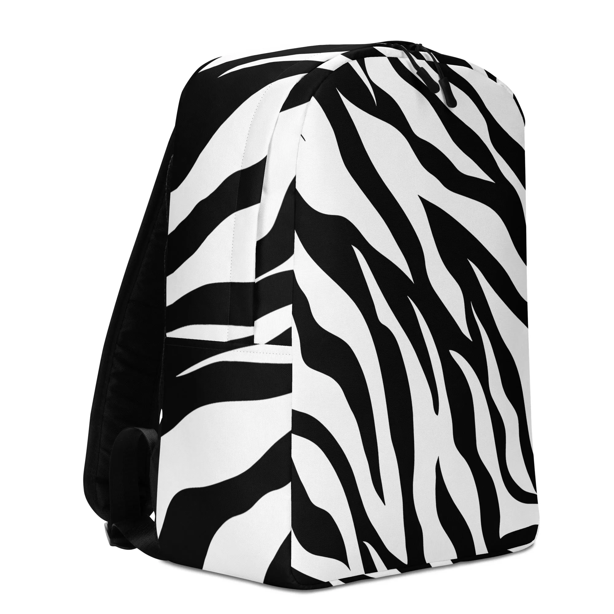 Minimalist Backpack Zebra Print