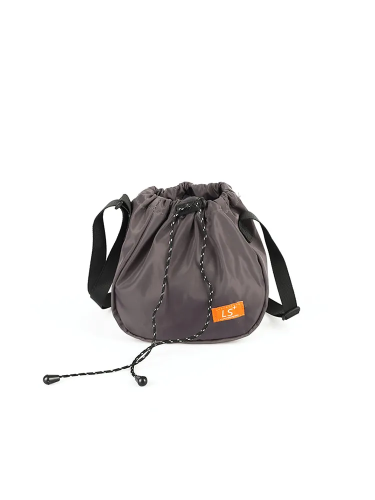 Minimalist Drawstring Bucket Bag
