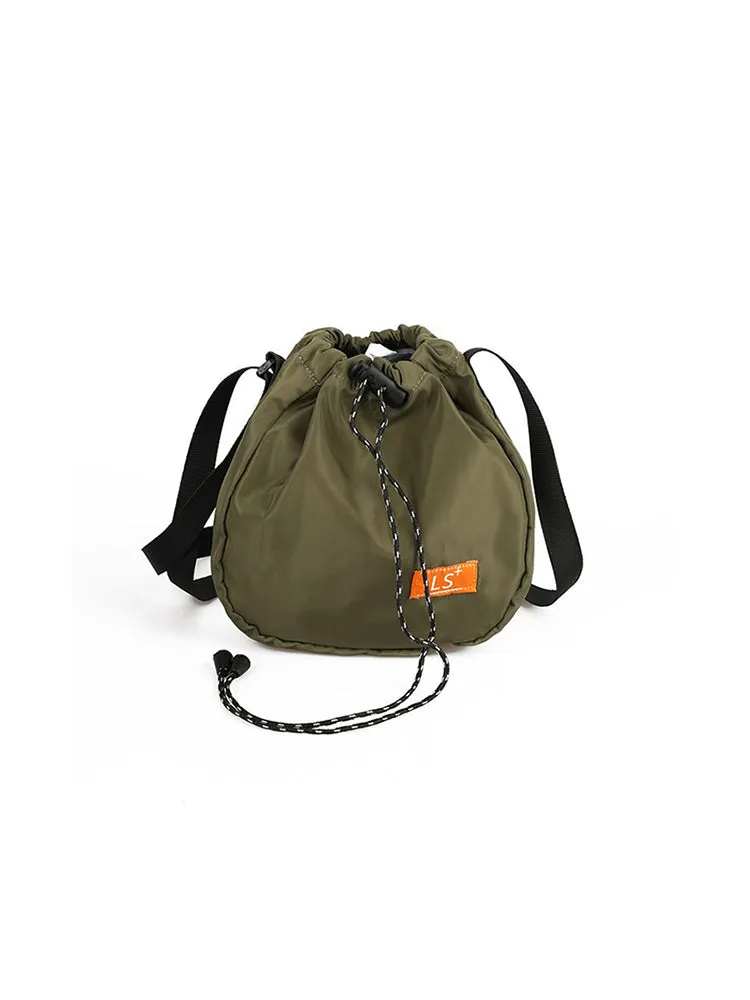 Minimalist Drawstring Bucket Bag