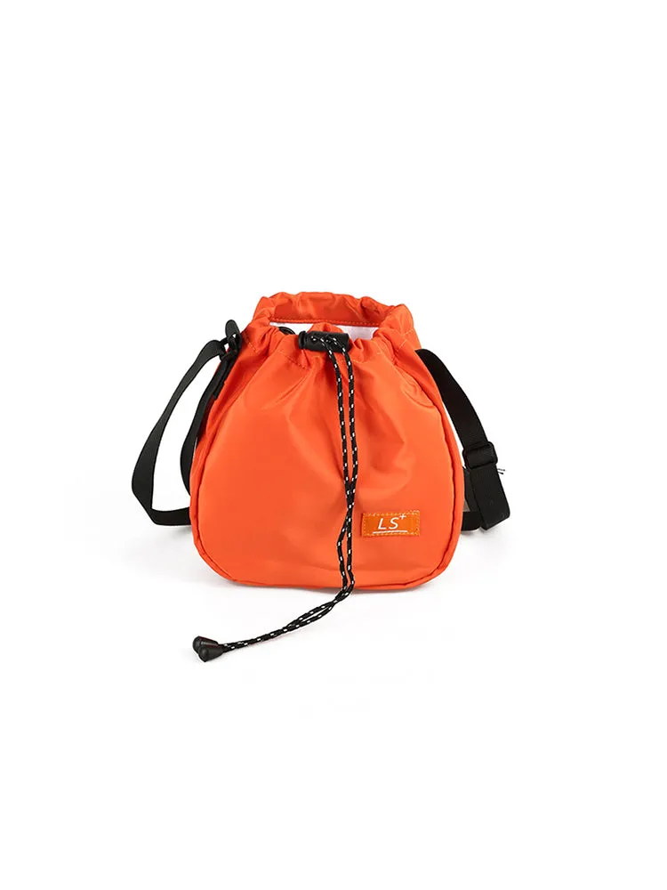 Minimalist Drawstring Bucket Bag