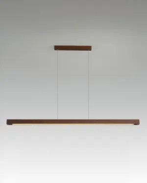 Minimalist Japanese Walnut Pendant Light