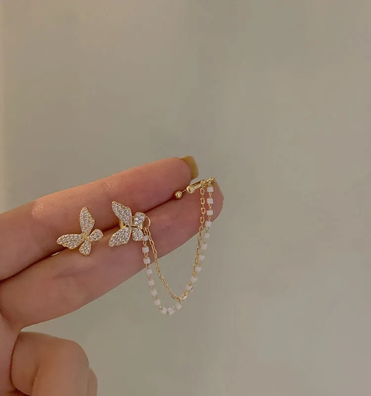 Minimalist Personality Ear Line Tassel Earrings