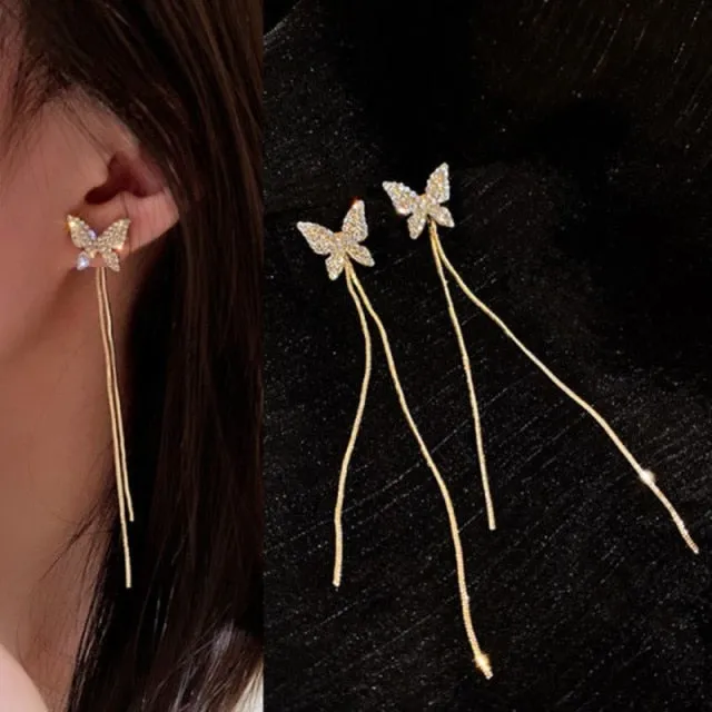 Minimalist Personality Ear Line Tassel Earrings