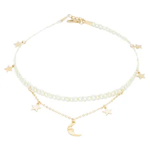 ‘’MOON & STAR‘’LACE CHOKER BY60402