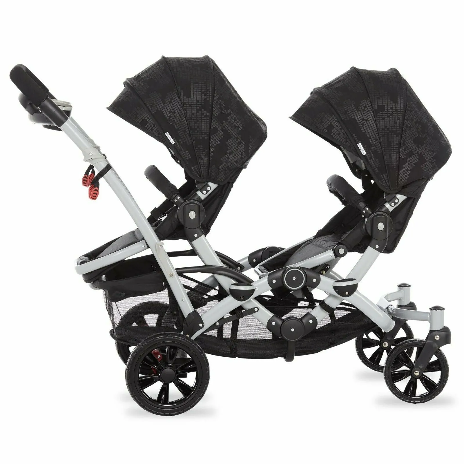 Multi-position Double Baby Stroller Lightweight Twin Toddler Foldable Travel