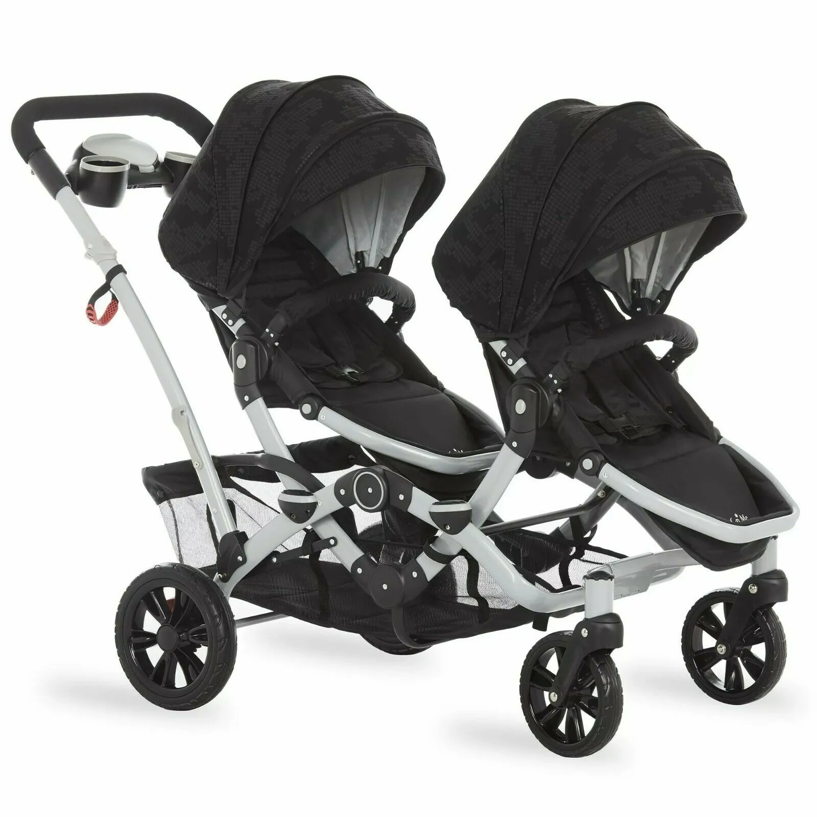 Multi-position Double Baby Stroller Lightweight Twin Toddler Foldable Travel