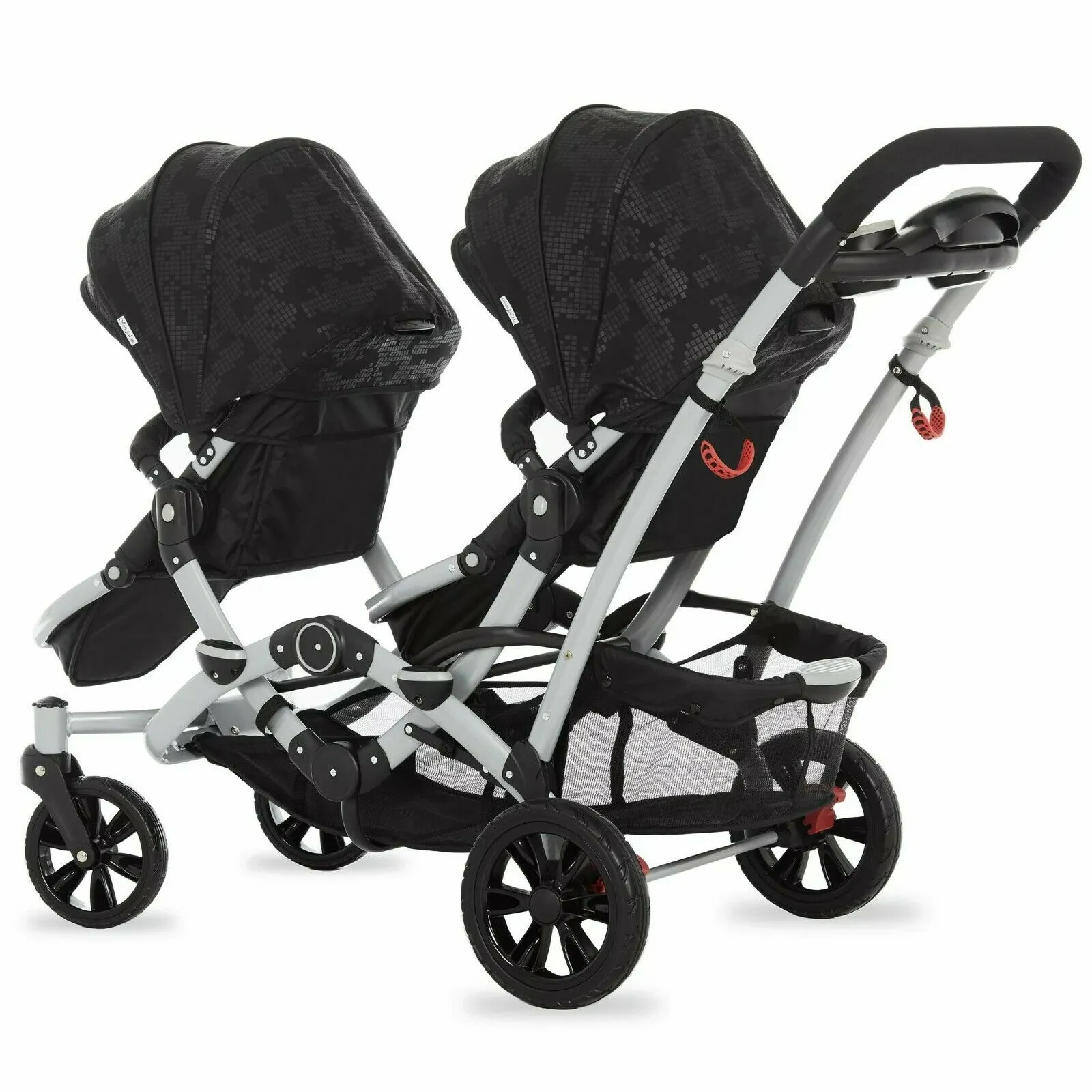 Multi-position Double Baby Stroller Lightweight Twin Toddler Foldable Travel