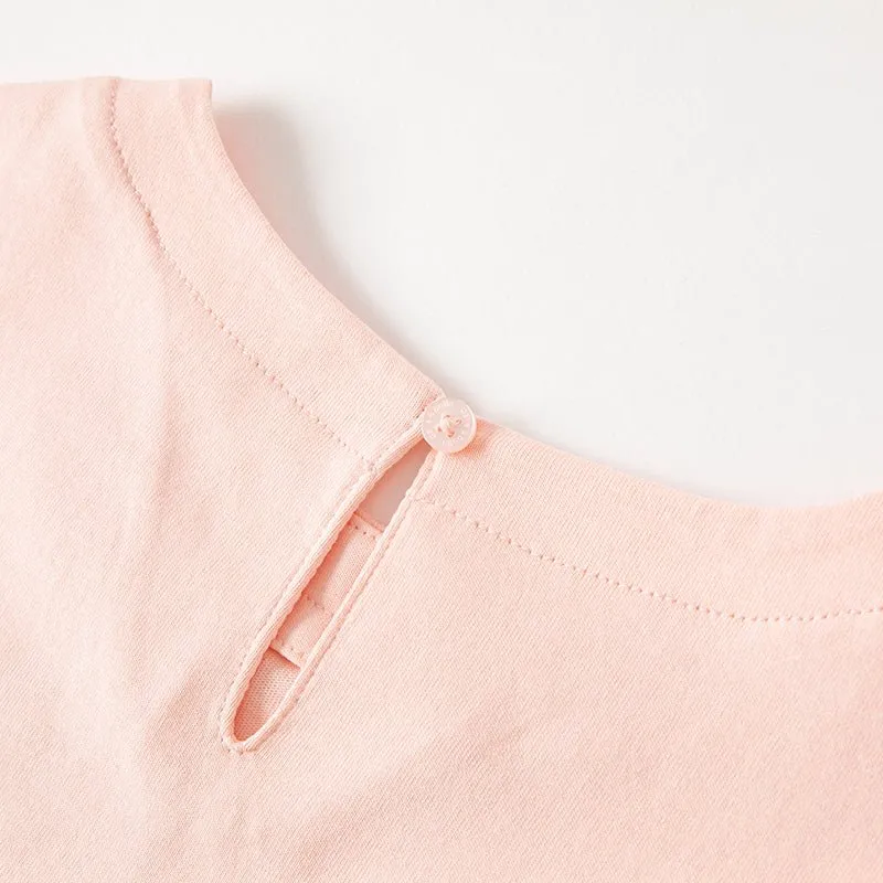 My Melody Long Sleeve Girl Bowknot Cuff Pink Tee