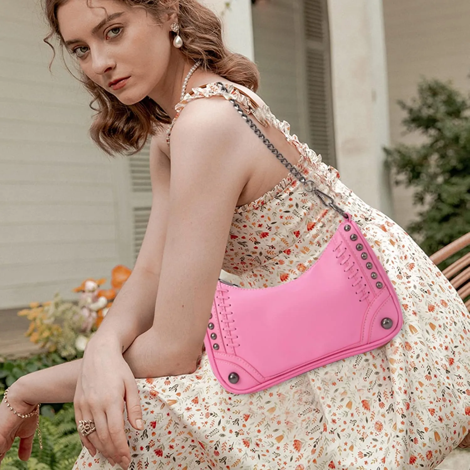 myfriday Crossbody Hobo Handbags for Women with Coin Purse Pouch, Soft Leather Designer Shoulder Bags - 2 Size Shoulder Strap