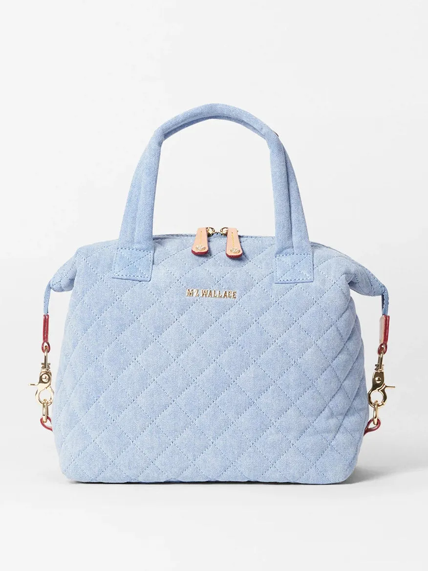 MZ Wallace Small Sutton Deluxe in True Light Denim