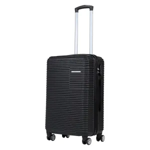Newcom 24" (60 cm) Hard Shell Trolley Suitcase - Black