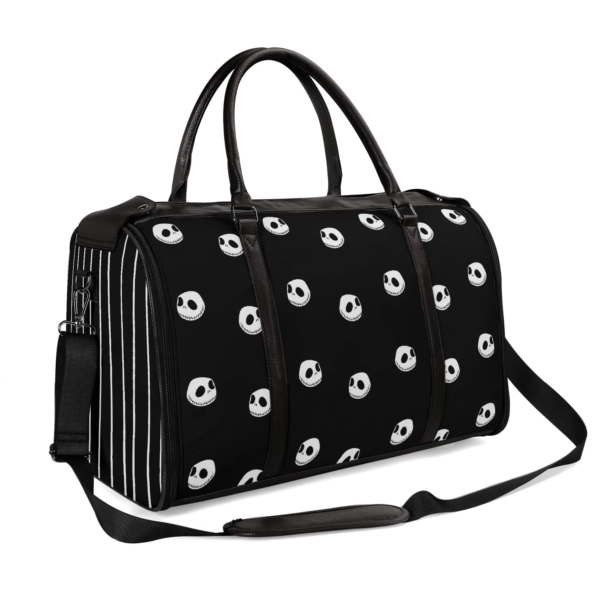 Nightmare X Leather Duffle Bag Foldable Travel Bag