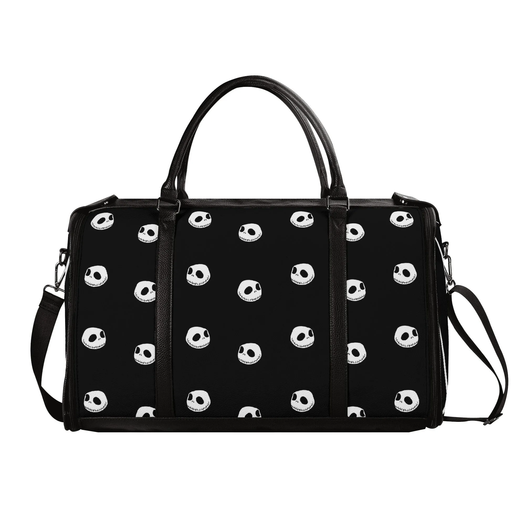 Nightmare X Leather Duffle Bag Foldable Travel Bag