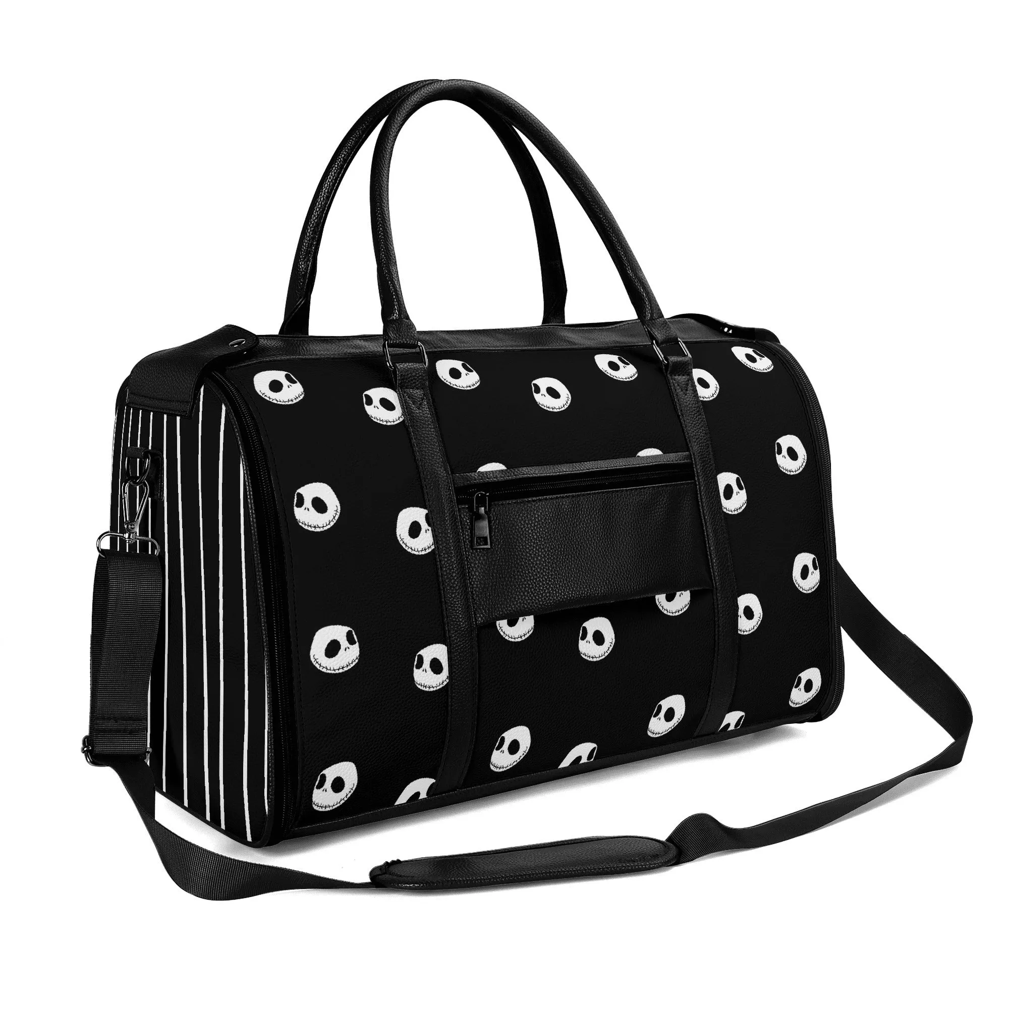 Nightmare X Leather Duffle Bag Foldable Travel Bag