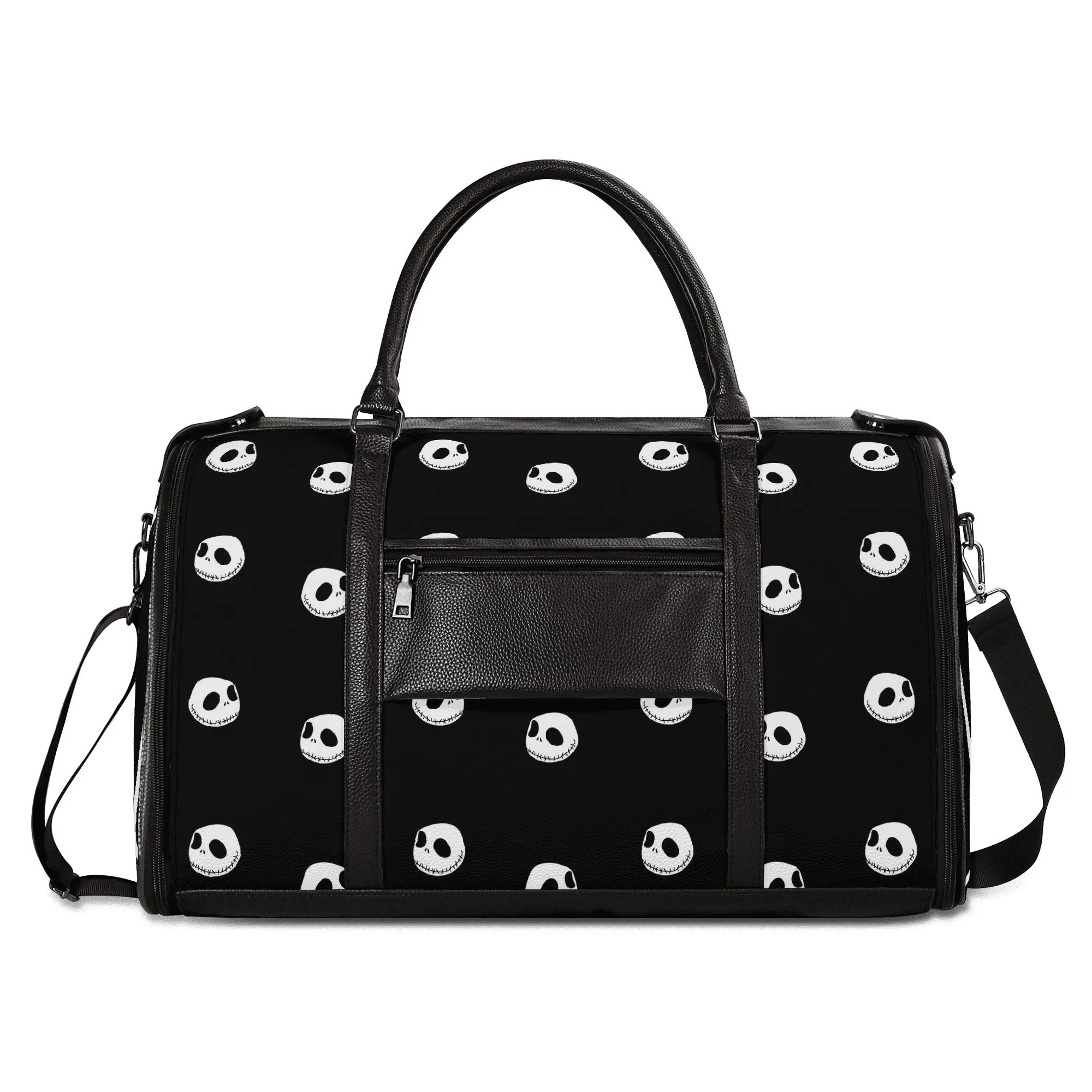Nightmare X Leather Duffle Bag Foldable Travel Bag