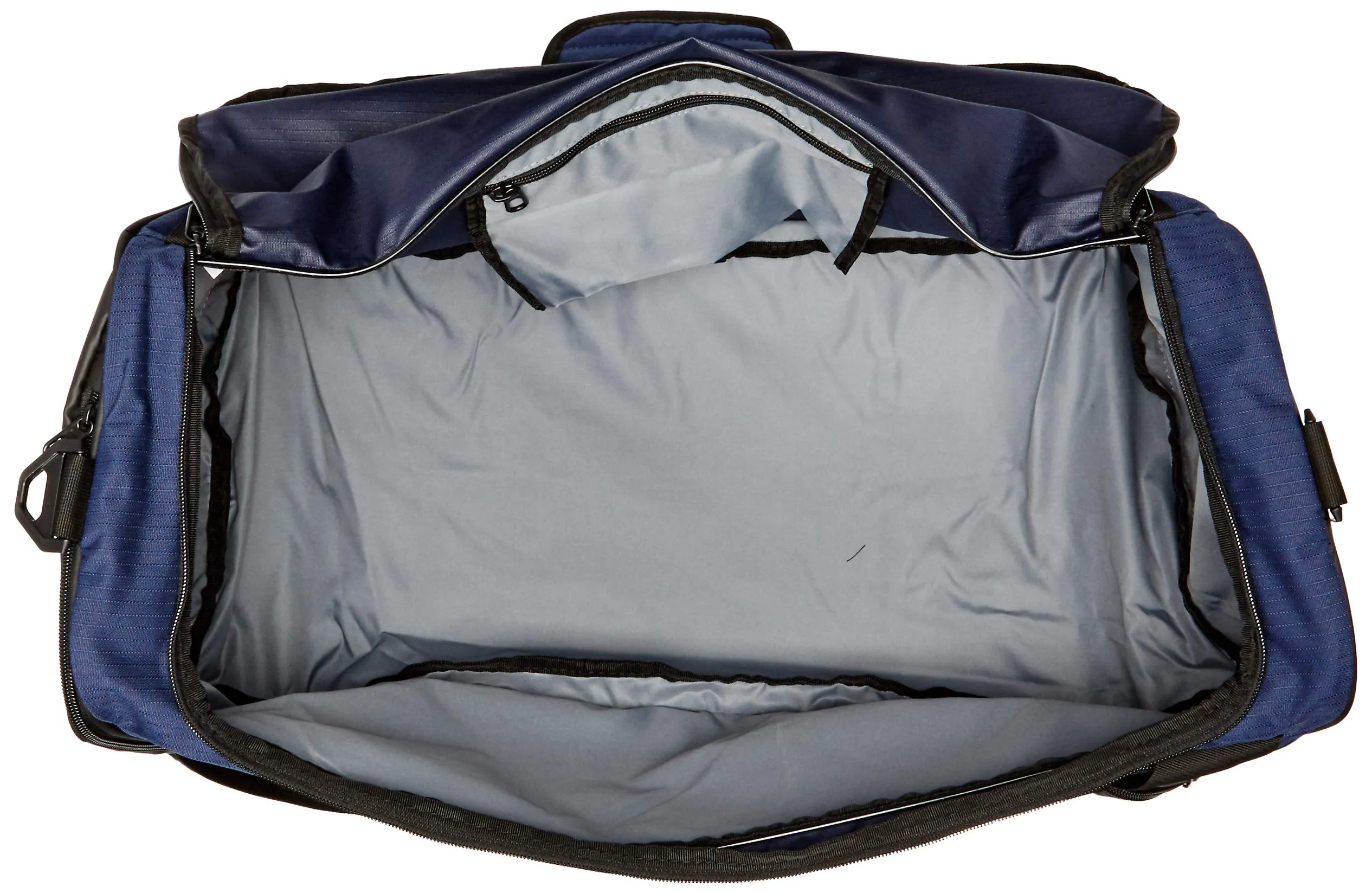 Nike Brasilia Training Medium Duffle Bag, Durable Nike Duffle Bag for Women & Men with Adjustable Strap, Midnight Navy/Black/White