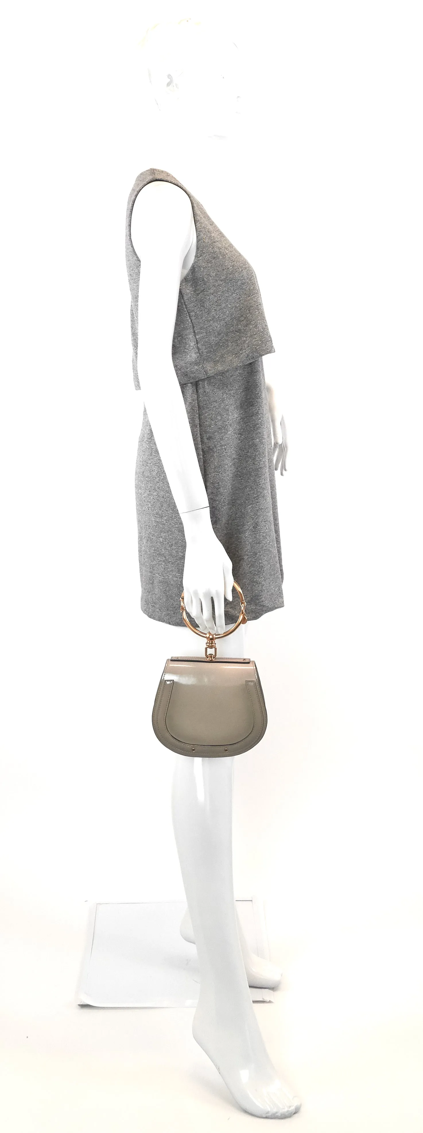Nile Small Patent Leather Wristlet Bag