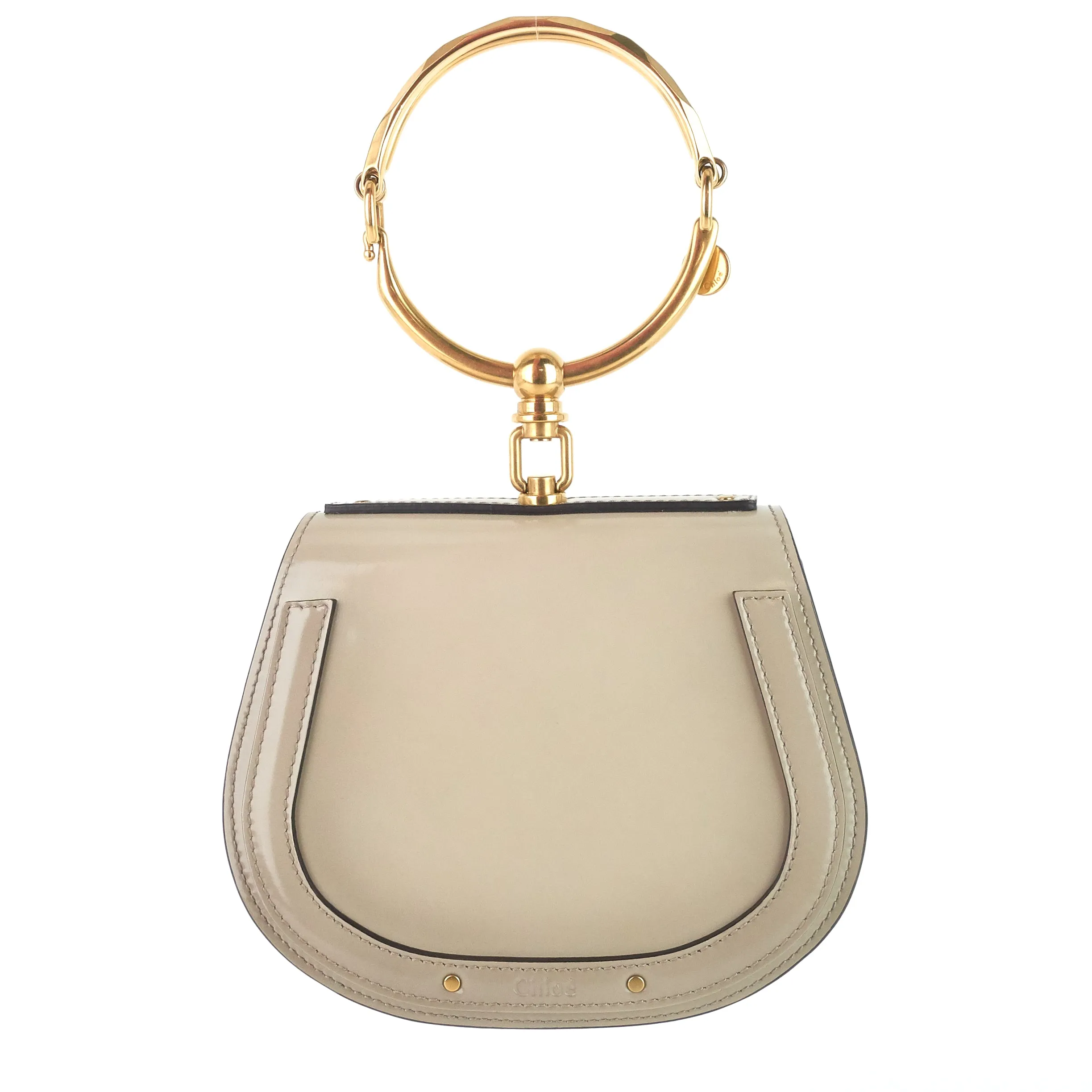 Nile Small Patent Leather Wristlet Bag