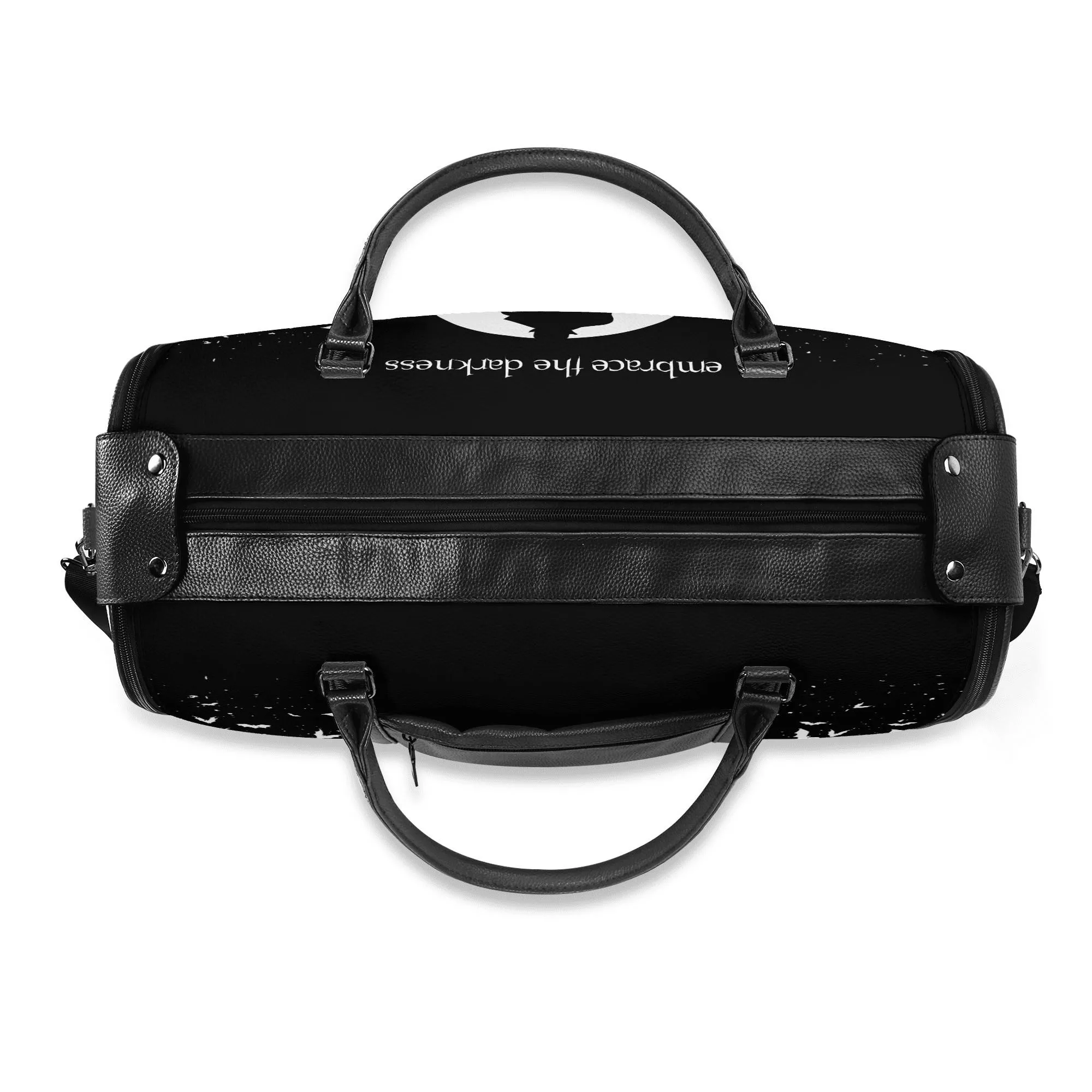 Nosferatu Leather Duffle Bag Foldable Travel Bag
