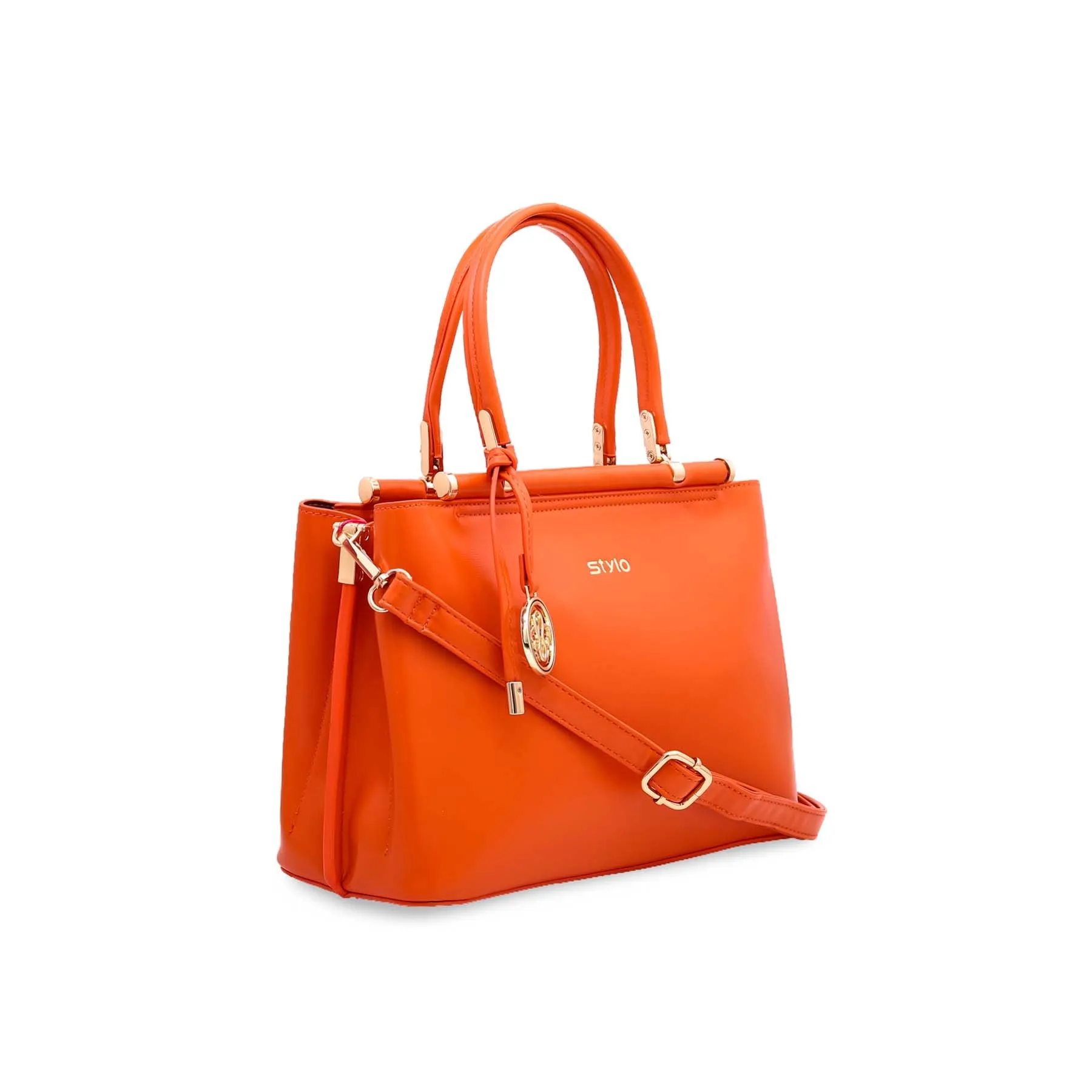 Orange Formal Hand Bag P35239