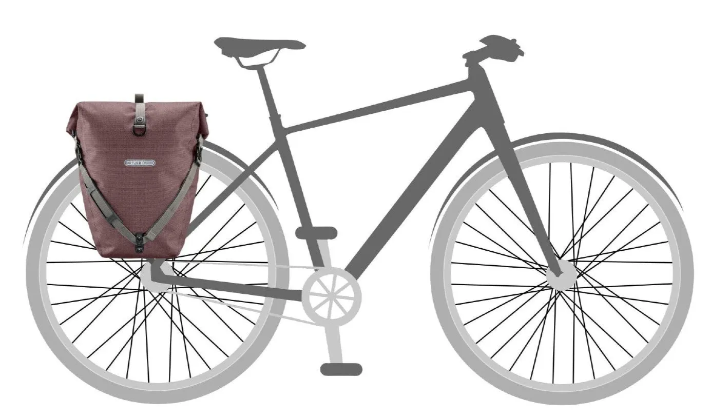 ORTLIEB BACK-ROLLER URBAN ASH ROSE BIKE PANNIER QL2.1 (SINGLE BAG)