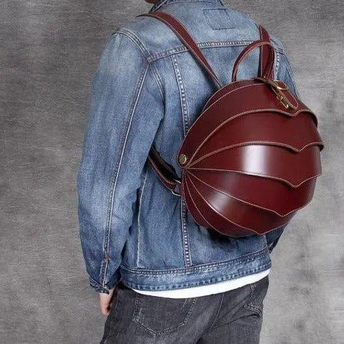 Pangolin Vintage Leather Backpack for Men