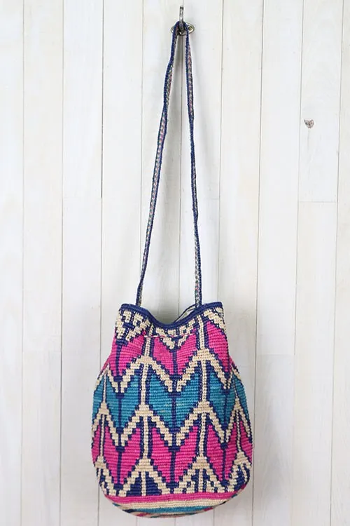 Patterned Drawstring Bag
