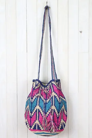Patterned Drawstring Bag