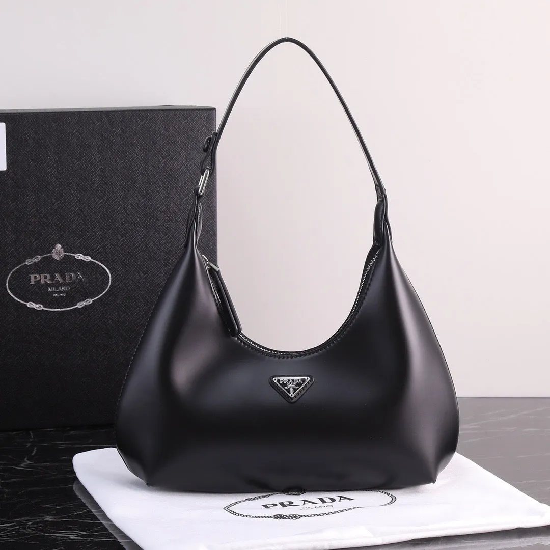 PD227 Prada Leather Shoulder Bag / 9.4x5.5inch