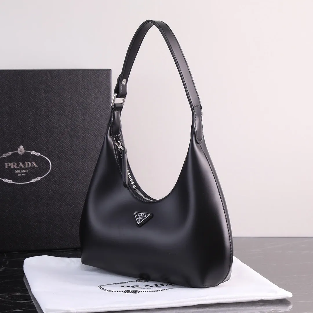 PD227 Prada Leather Shoulder Bag / 9.4x5.5inch