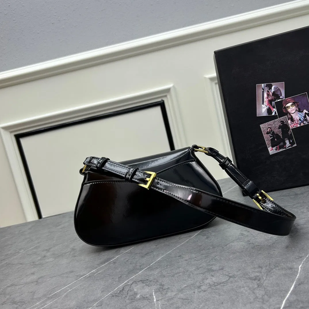 PD254 Prada Emblème Leather Bag / 9.4x4.3x1.5inch