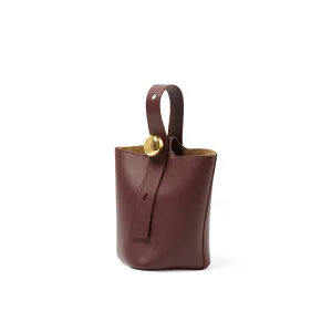 Pebble Bucket Mini in Dark Burgundy