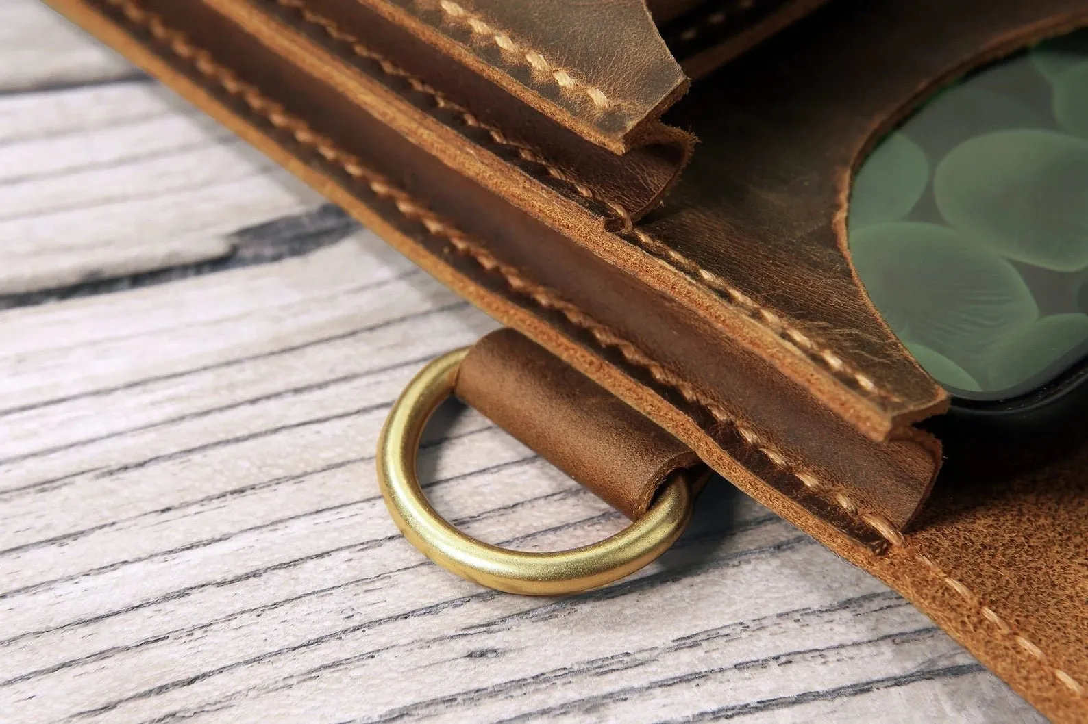 Personalized Leather crossbody Phone bag purse wallet 