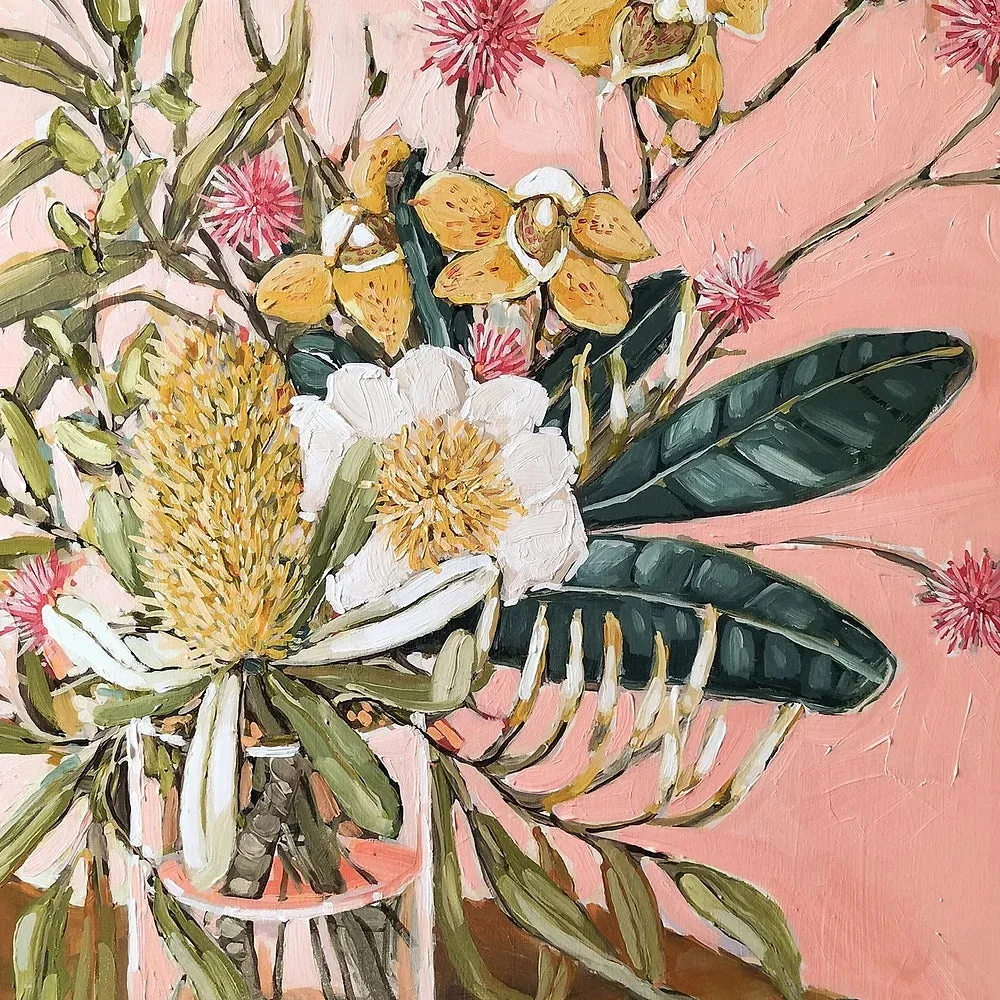 Pink Arrangement Greeting Card