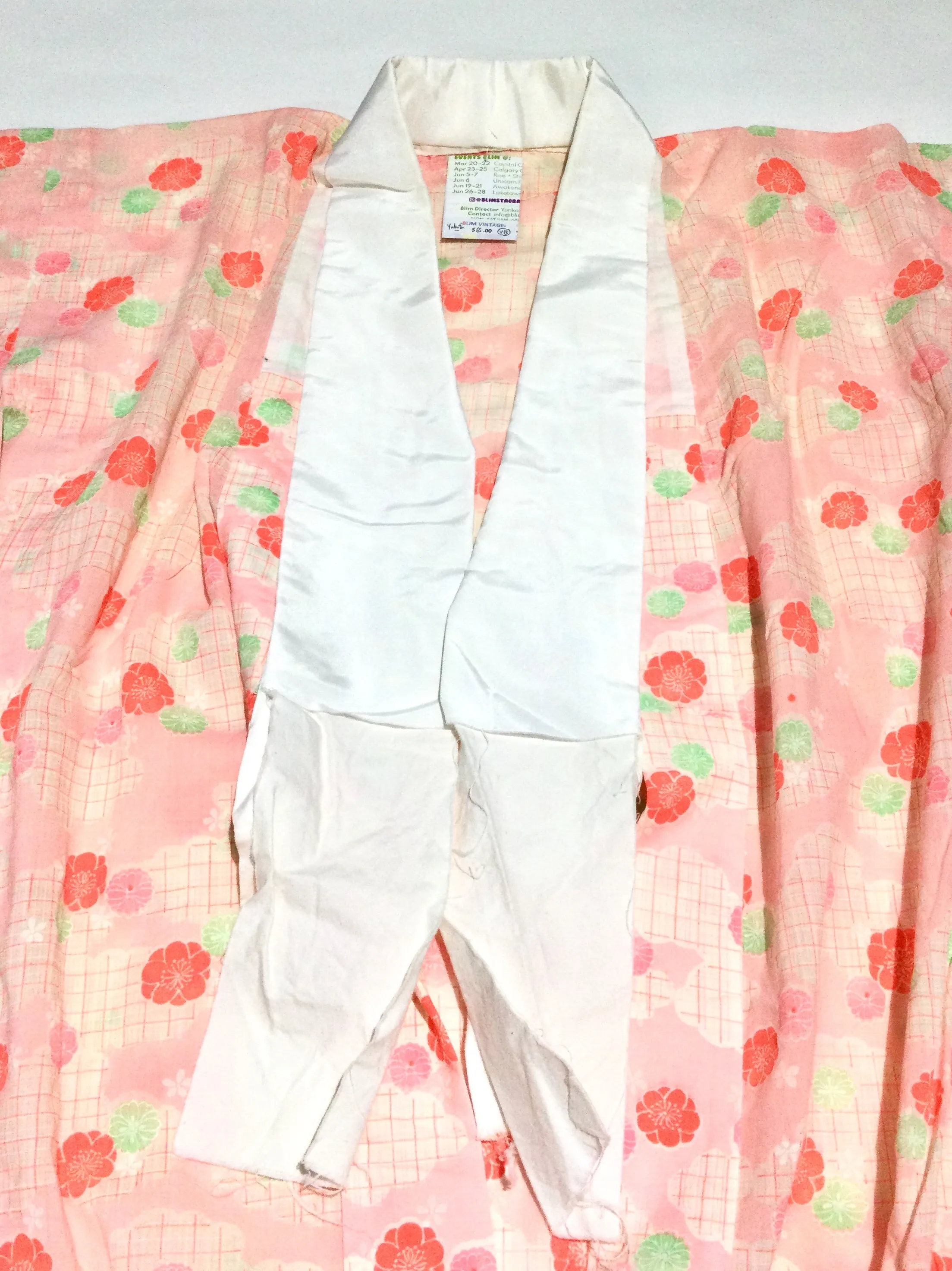 Pink Floral Vintage Nagajuban