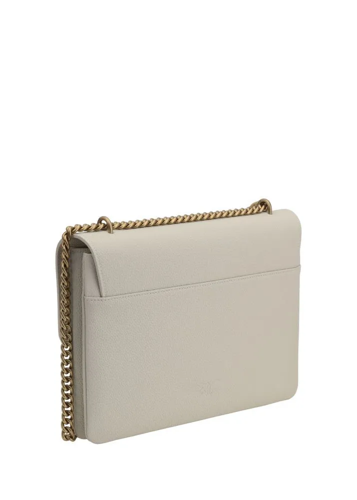 Pinko Love Shoulder Bag In Soft Leather