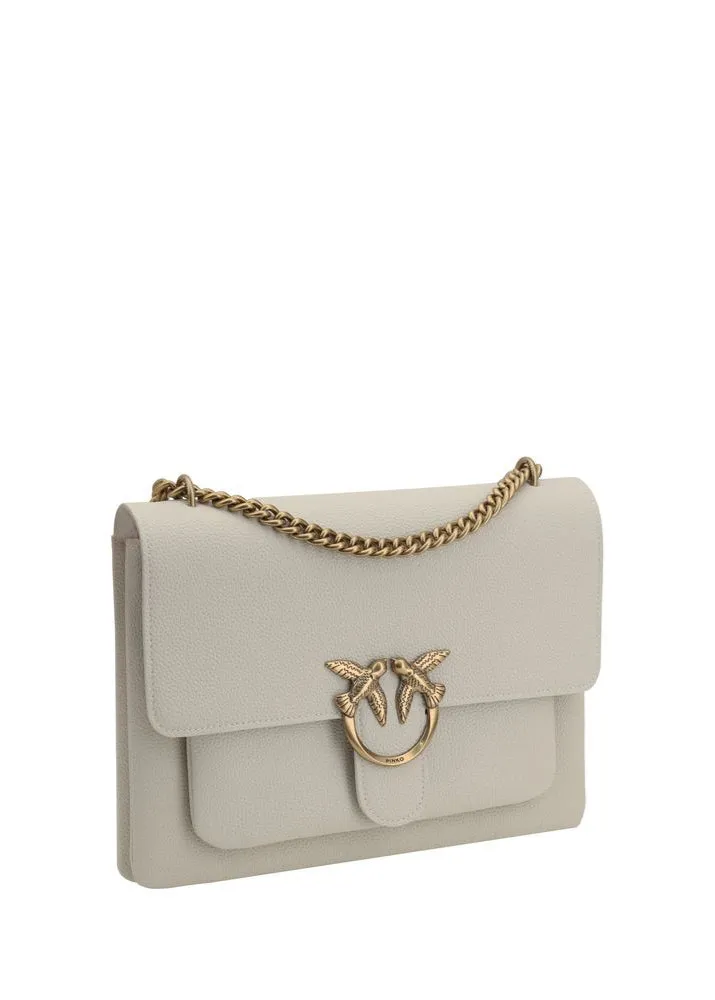Pinko Love Shoulder Bag In Soft Leather
