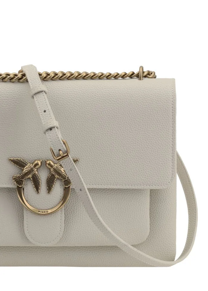 Pinko Love Shoulder Bag In Soft Leather