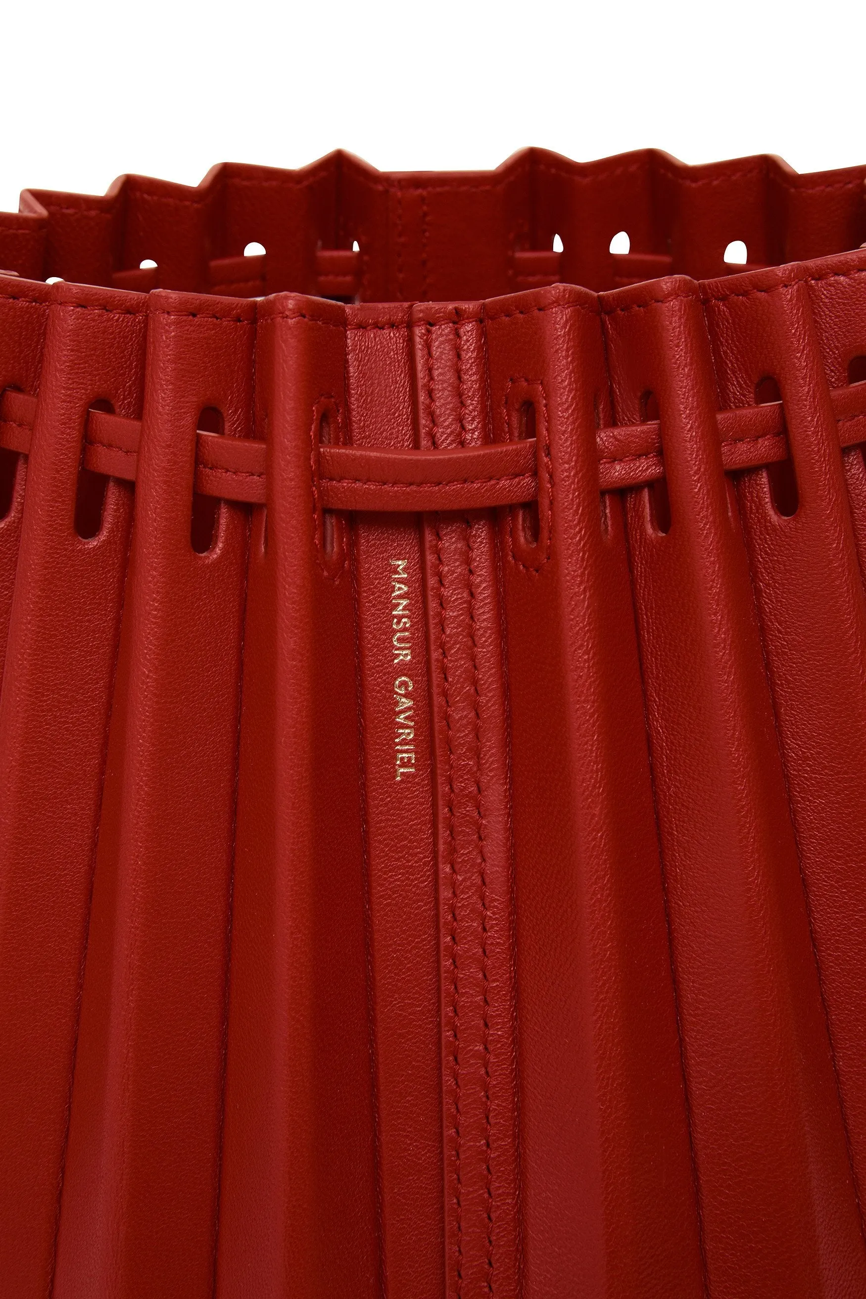 Pleated Bucket Bag - Flamma