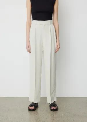 Pleated Straight Leg Pant