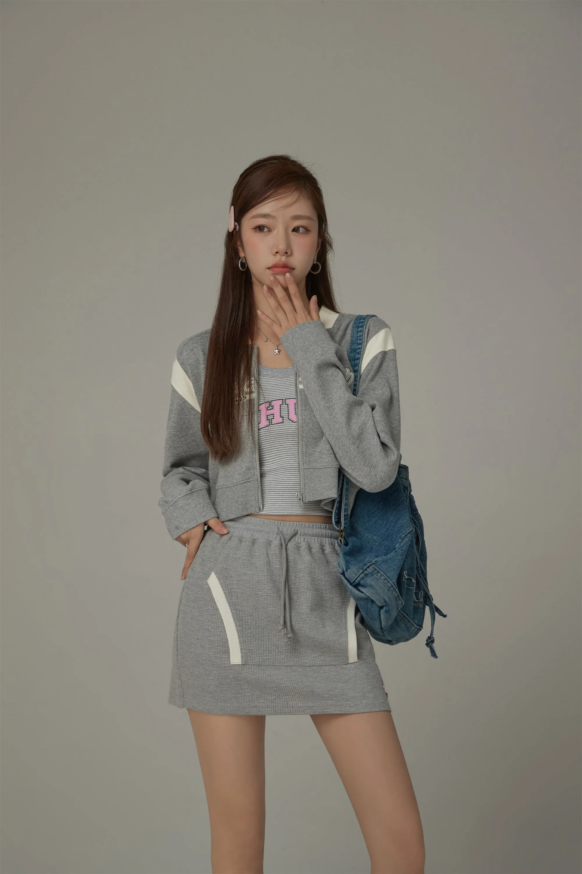 Pocket String Mini Skirt