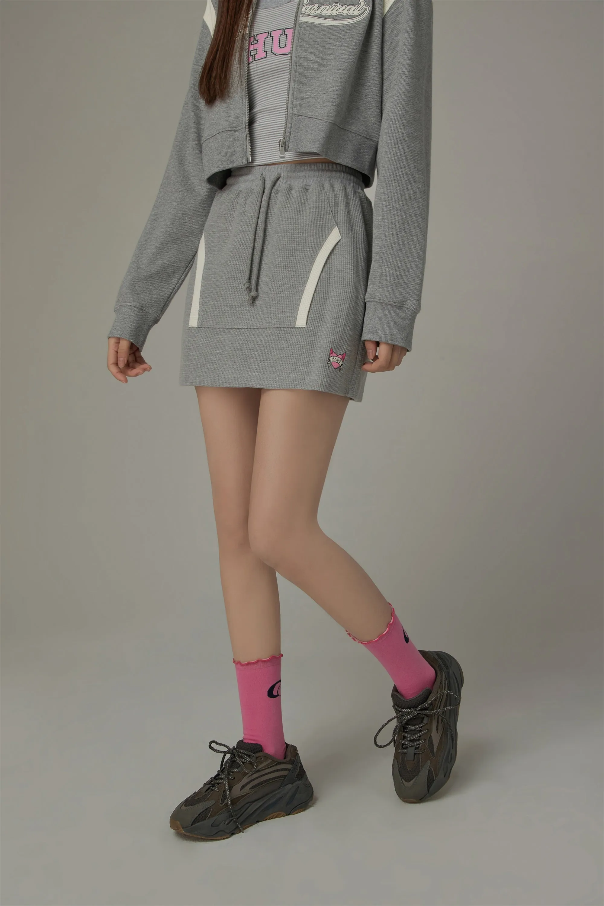 Pocket String Mini Skirt