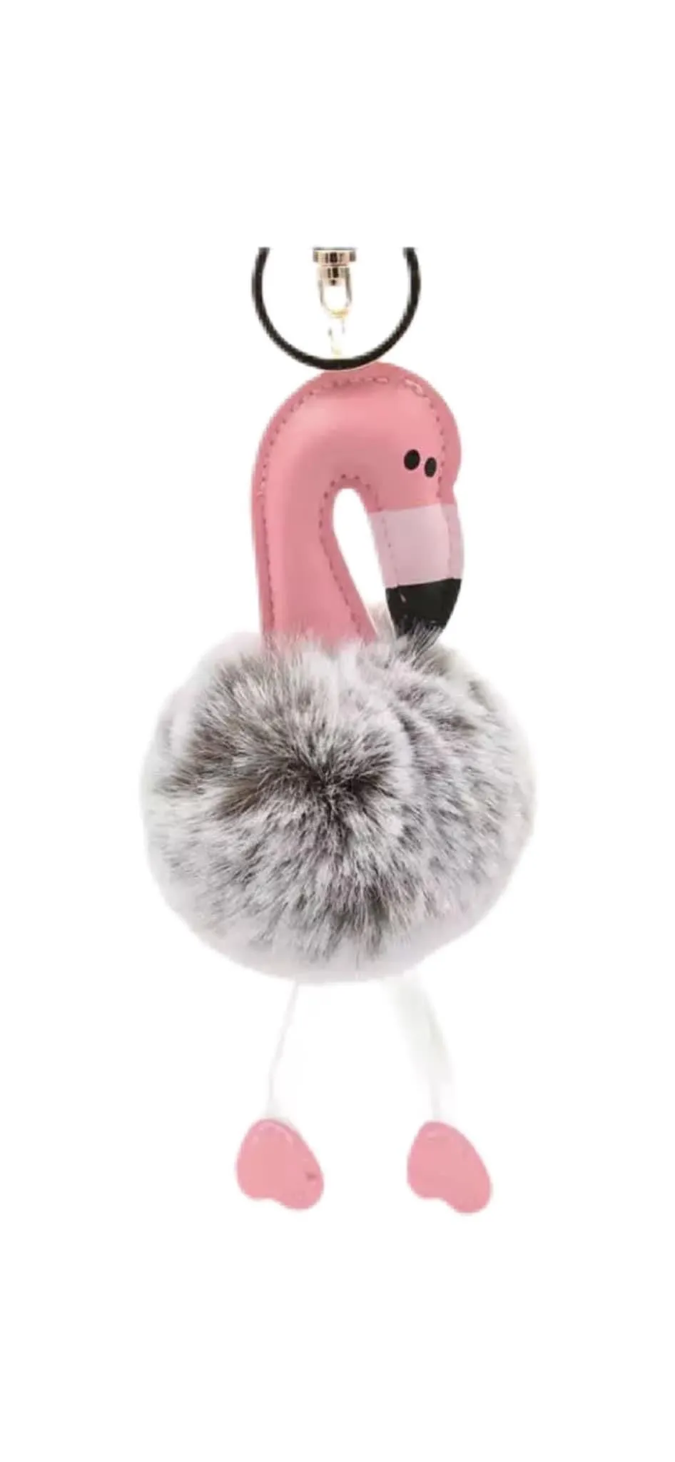 PomPom Animal Keychain